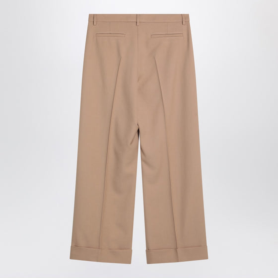 Valentino Camel-coloured wool trousers