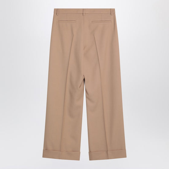 Valentino Camel-coloured wool trousers