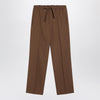 Valentino Brown gabardine trousers