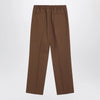 Valentino Brown gabardine trousers