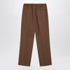 Valentino Brown gabardine trousers