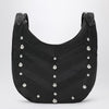 Valentino Garavani Small Hoboho bag with black chevron pattern and studs