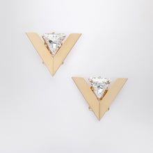  Valentino Garavani Je Les V crystal metal earrings