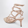 Valentino Garavani Light pink Rockstud lace pumps