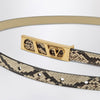 Valentino Garavani Volgo Signature belt with python print