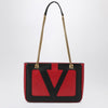 Valentino Garavani Viva Superstar small red/black bag