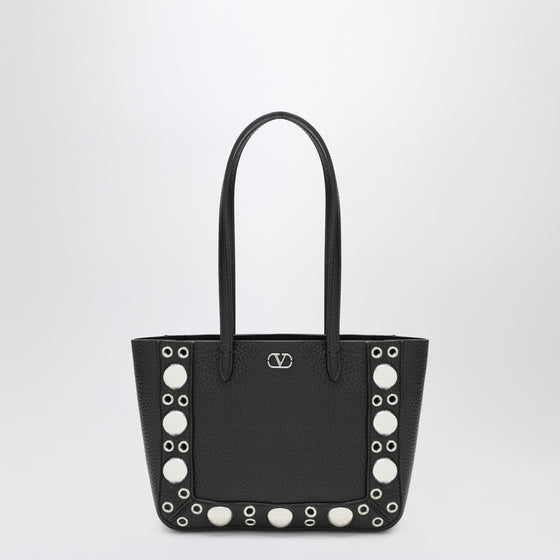 Valentino Garavani Mini Nellcôte black grained calfskin bag