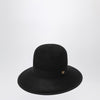 Valentino Volgo Signature cap in black Lapin fabric