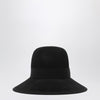 Valentino Garavani Volgo Signature cap in black Lapin fabric