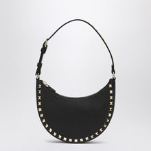  Valentino Garavani Black Rockstud mini hobo bag