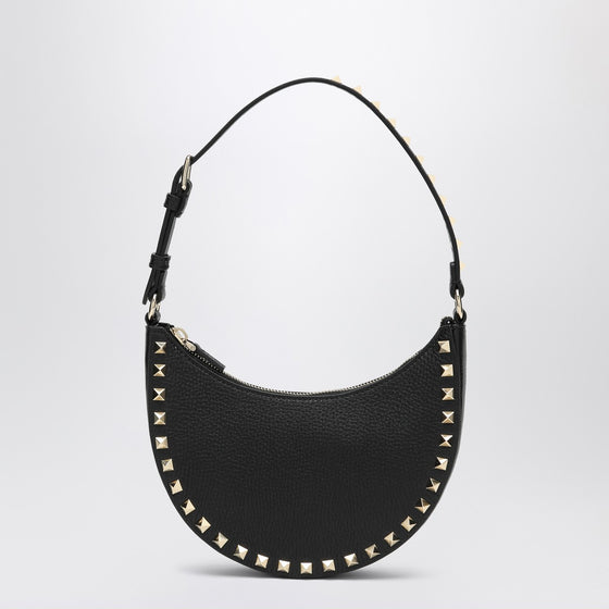 Valentino Garavani Black Rockstud mini hobo bag