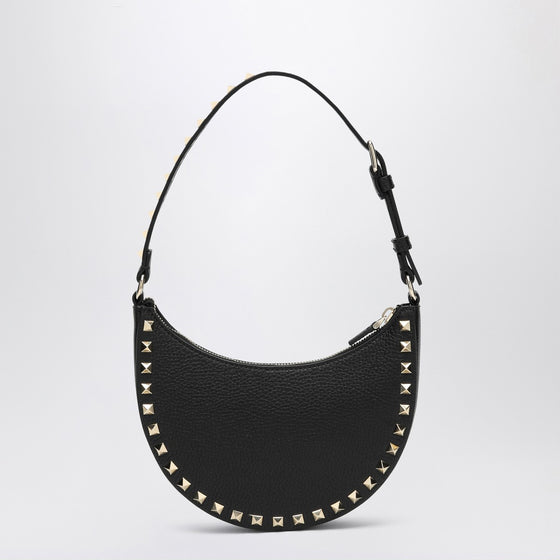 Valentino Garavani Black Rockstud mini hobo bag