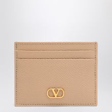  Valentino Garavani Vlogo Signature credit card holder Rose Sand