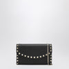 Valentino Garavani Black Rockstud crossbody wallet