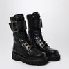 Valentino Garavani Quiltie 67 combat boots black leather