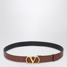  Valentino Garavani Vlogo Signature Deep caramel belt
