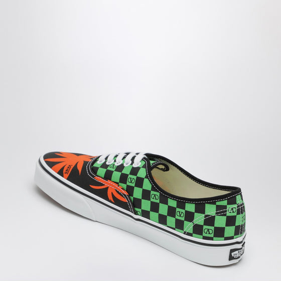 Valentino Garavani X Vans Sneaker Low-Top with VLogo Checkerboard print and Tropical Leaves