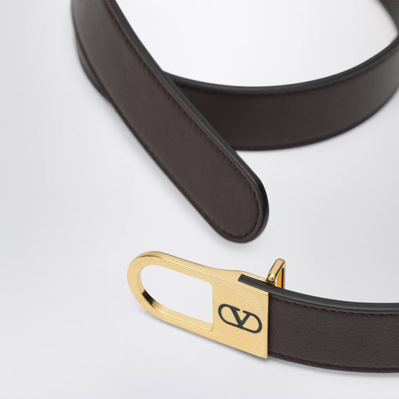 Valentino Garavani Brown Vlogo Signature belt