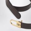 Valentino Garavani Brown Vlogo Signature belt