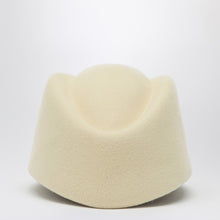 Valentino Garavani Vlogo Signature hat in cream colour wool