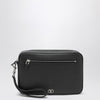 Valentino Garavani Vlogo Signature clutch black in grained calfskin