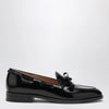 Valentino Garavani Bowshire loafers in black glossy calfskin