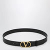 Valentino Garavani VLogo Signature belt in smooth calf leather, black