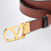 Valentino Garavani Reversible Vlogo Signature belt brown/black