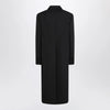GUCCI Long double-breasted grey wool coat