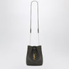 Saint Laurent Moss green leather bucket bag