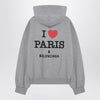 Balenciaga Grey zip-up sweatshirt I Love Paris