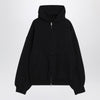 Balenciaga Washed black Flipped Uni Regular Fit zip hoodie