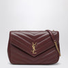 Saint Laurent Large LouLou Hot Wine Leather Bag