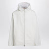 GUCCI White zip-up jacket with logo print
