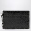 Alexander McQueen T-Bar credit card holder black/caramel