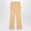 GUCCI Cream coloured wool crêpe trousers