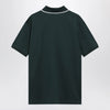 GUCCI Petrol-green cotton piqué polo shirt