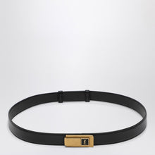  Saint Laurent Black belt with Charniere buckle