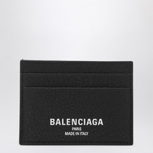  Balenciaga Black Credit cardholder in hammered leather