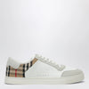 Burberry White and Check leather Sneakers