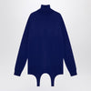 Saint Laurent Electric blue turtleneck with garter