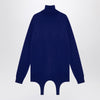 Saint Laurent Electric blue turtleneck with garter