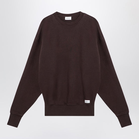 Saint Laurent Taupe coloured plush cotton sweatshirt