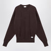 Saint Laurent Taupe coloured plush cotton sweatshirt