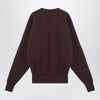 Saint Laurent Taupe coloured plush cotton sweatshirt
