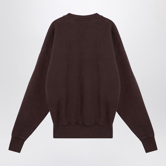 Saint Laurent Taupe coloured plush cotton sweatshirt