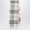 Burberry Check cashmere scarf in stone