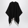 Burberry Black wool cape with Check pattern