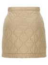 Burberry Quilted Nylon Skirt