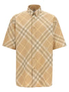 Burberry Logo Embroidery Check Shirt